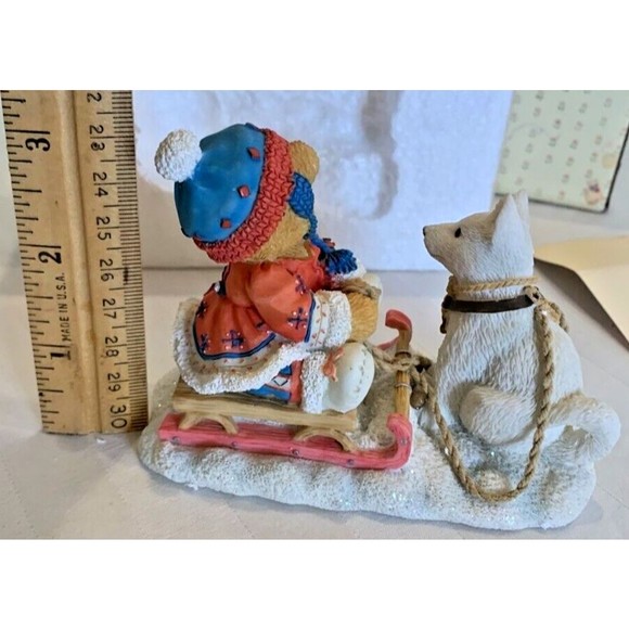 2 Enesco Cherished Teddies - Girl Bear With Doll Ornament 625434 & Erica 176028 - Picture 8 of 12